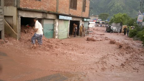 Floods and torrential rains hit Muzaffarabad and other areas of Kashmir affecting thousands of people