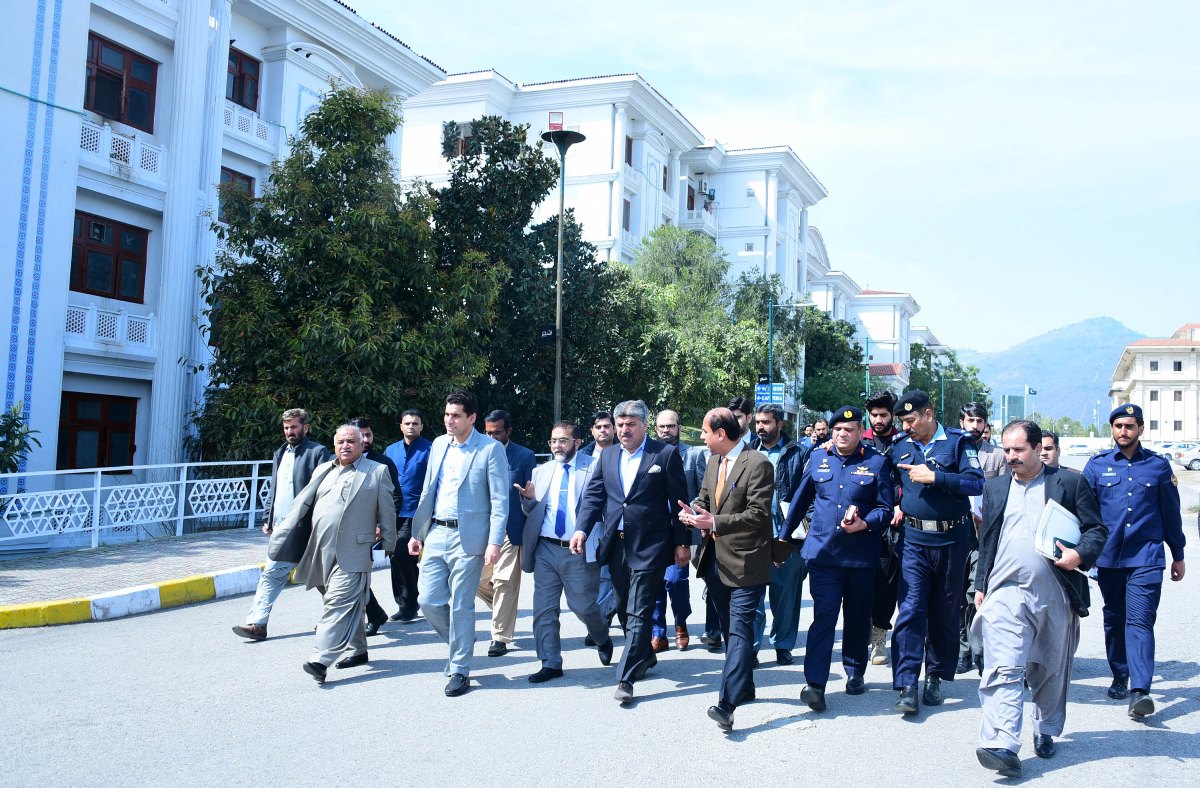 Islamabad 05.03.2024: Deputy Speaker National Assembly Syed Ghulam Mustafa Shah visiting Parliament Lodge's