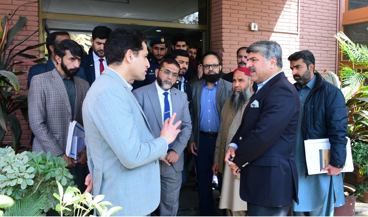 Islamabad 05.03.2024: Deputy Speaker National Assembly Syed Ghulam Mustafa Shah visiting MNAs Hostel
