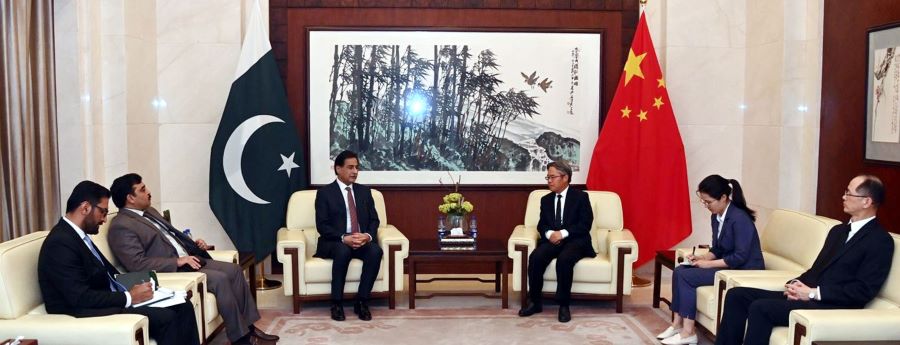 Islamabad 02.04.2024: Speaker National Assembly Sardar Ayaz Sadiq visited the Embassy of China Republic, and met with Chinese Ambassador Jiang Zaidong to offer condolence over the death of Chinese Nationals in a suicide attack in District Shangla