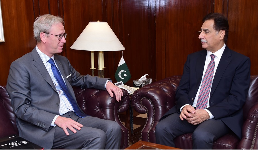 Islamabad 15.05.2024: Ambassador of Belgium Mr. Charles Delogne called on Speaker National Assembly Sardar Ayaz Sadiq at Parliament House