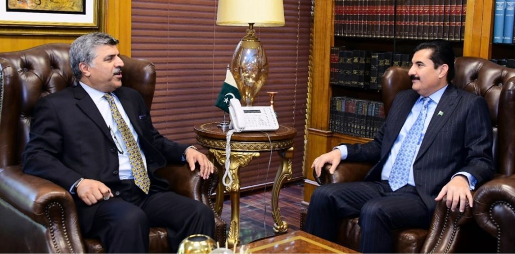 Islamabad 16.05.2024: Governor KPK Mr.Faisal Karim Kundi Called on Deputy Speaker National Assembly Syed Ghulam Mustafa Shah at Parliament House