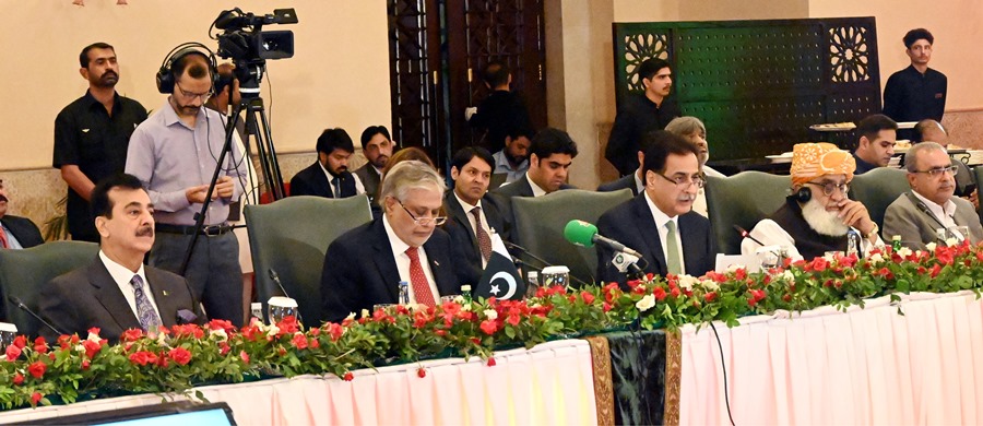 Islamabad 21.06.2024: Speaker NA Sardar Ayaz Sadiq addressing the participants of 3rd Pakistan-China Joint Consultative Meeting of Political Parties on CPEC