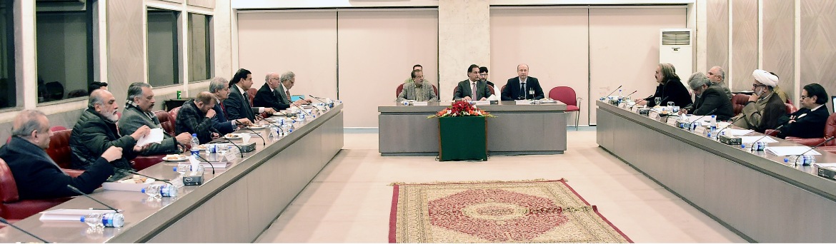 Islamabad 02.01. 2025: Speaker National Assembly Sardar Ayaz Sadiq chairing 2nd meeting on negotiations between Treasury and Opposition at Parliament House
