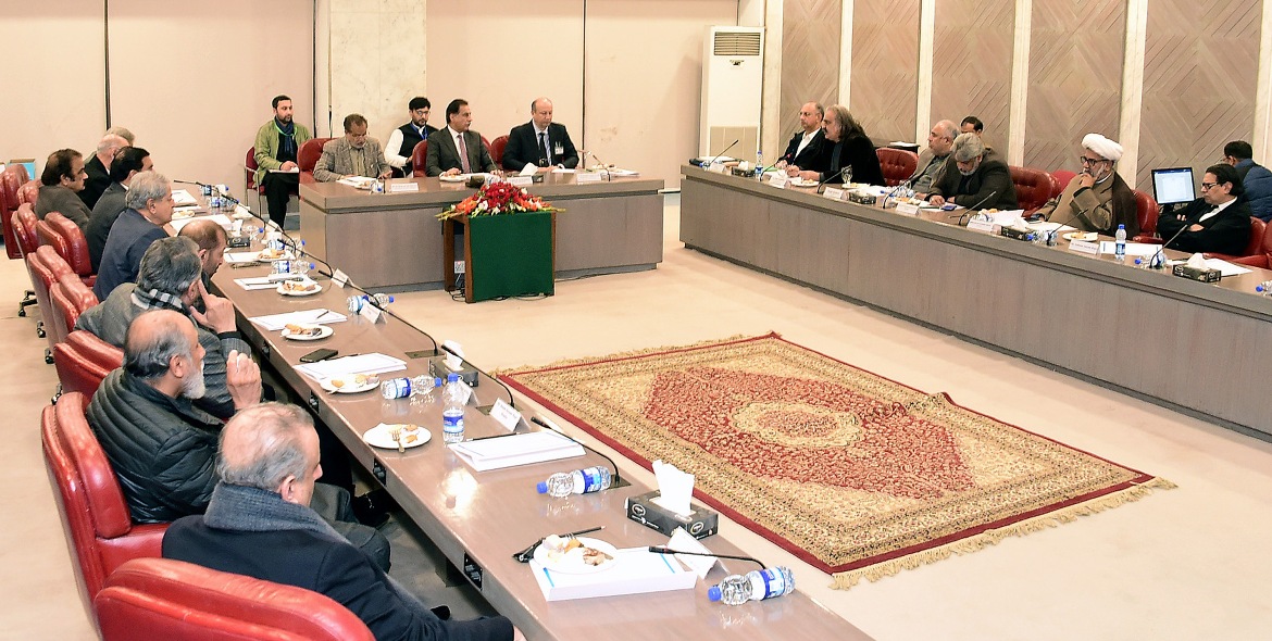 Islamabad 02.01. 2025: Speaker National Assembly Sardar Ayaz Sadiq chairing 2nd meeting on negotiations between Treasury and Opposition at Parliament House