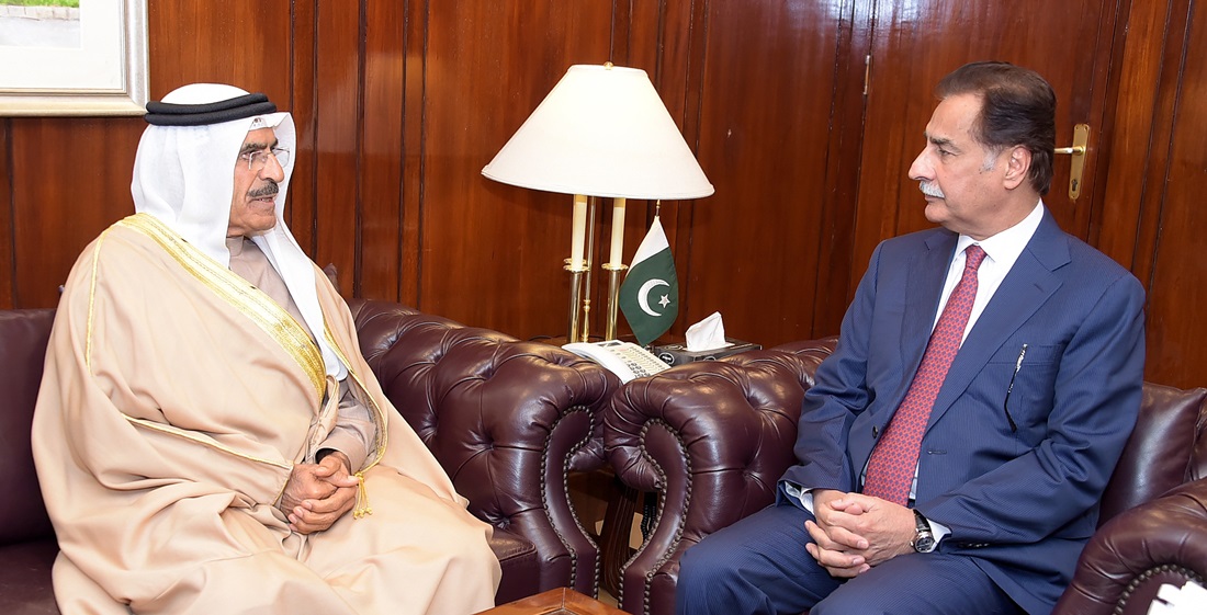 Islamabad 11.02.2025: Ambassador of Bahrain Mohamad Ebrahim Mohamed Abdulqader called on Speaker National Assembly Sardar Ayaz Sadiq at Parliament House