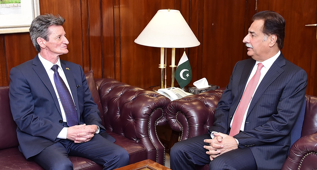 Islamabad 12.02.2025: Ambassador of Hungary Mr. Bela Fazekas called on Speaker National Assembly Sardar Ayaz Sadiq at Parliament House
