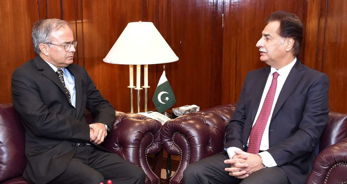 Islamabad 10.04.25: Secretary General of the Economic Cooperation Organization (ECO) Amb Dr. Asad M. Khan called on Speaker National Assembly Sardar Ayaz Sadiq at Parliament House.