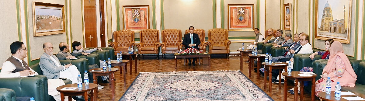 Islamabad 05.11.2025: Speaker National Assembly Sardar Ayaz Sadiq chairing the meeting of Business Advisory Committee at Parliament House.
