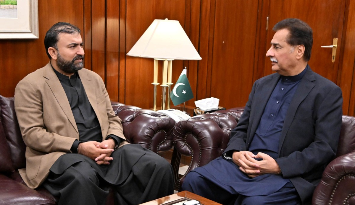 Islamabad 26.11.2025: Chief Minister Balochistan Mr. Sarfraz Bugti Called on Speaker National Assembly Sardar Ayaz Sadiq at Parliament House.