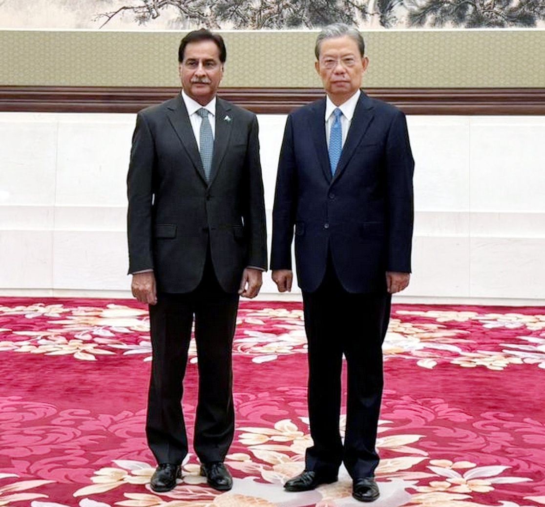 Beijing 20.01.2026: Speaker National Assembly Sardar Ayaz Sadiq met with Chairman of the Standing Committee of China's National People's Congress (NPC) Mr.Zhao Leji during their official visit at Beijing , China