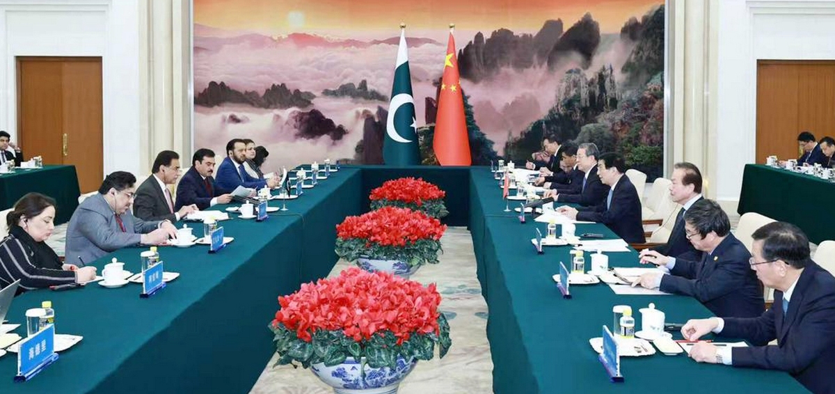 Islamabad, 21st January 2026: Speaker National Assembly Sardar Ayaz Sadiq Calls on Chairman Chinese People's Political Consultative Conference, Mr. Wang Huning, in Beijing