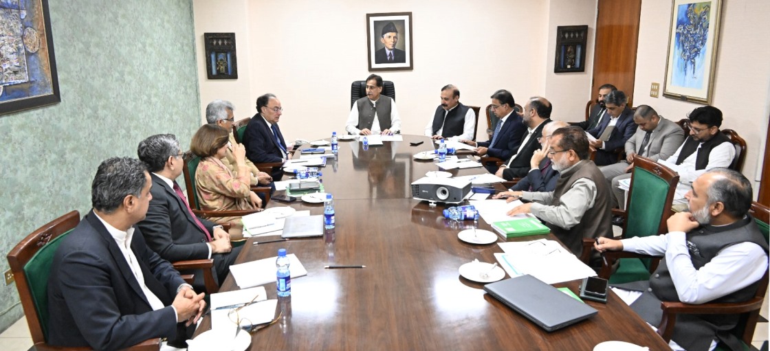 Islamabad 26.03.2026: Speaker National Assembly Sardar Ayaz Sadiq in a  meeting with Federal Minister for Finance & Revenue Senator Muhammad Aurangzeb with his Team. Federal Minister for Parliamentary Affairs Dr. Tariq Fazal Chaudhary is also present on the occasion at Parliament House.