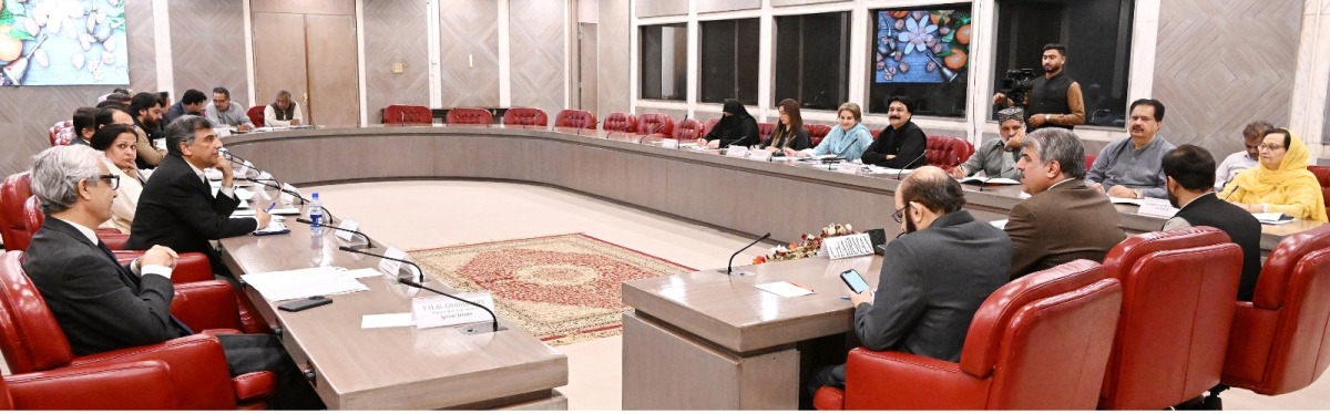 Islamabad 12.05.2026: Deputy Speaker National Assembly Syed Ghulam Mustafa Shah Presiding over the meeting of House & Library Committee of the National Assembly at Parliament House.