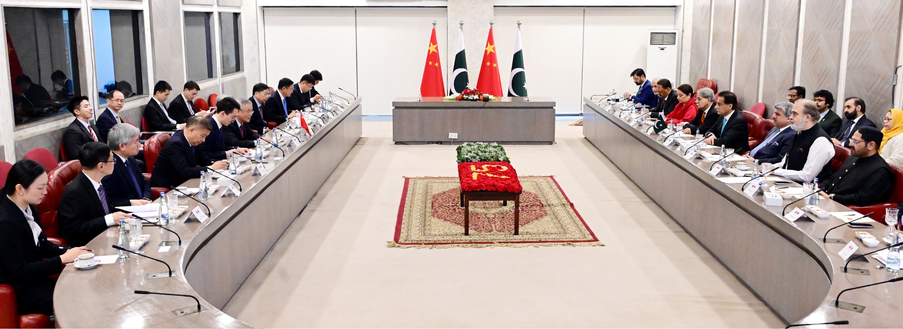 Islamabad 20.05.2026: Speaker Ayaz Sadiq in a meeting with Chinese Parliamentary delegation headed by Vice Chairman of the Standing Committee of the National People's Congress of China Mr. Cai Dafeng at Parliament House.