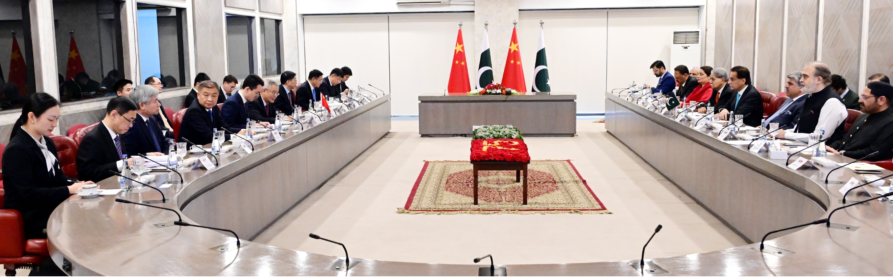 Islamabad 20.05.2026: Speaker Ayaz Sadiq in a meeting with Chinese Parliamentary delegation headed by Vice Chairman of the Standing Committee of the National People's Congress of China Mr. Cai Dafeng at Parliament House.