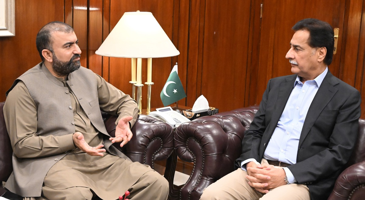 Islamabad 09.06.2026: Chief Minister Balochistan Mr. Sarfraz Bugti called on Speaker National Assembly Sardar Ayaz Sadiq at Parliament House.