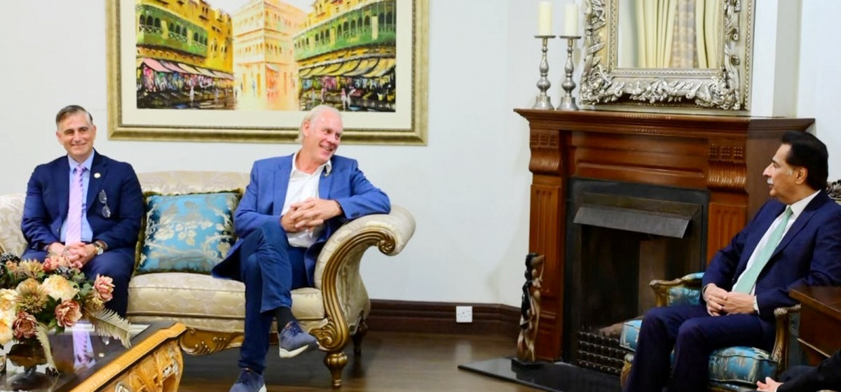 Islamabad 28.07.2026: Speaker National Assembly Sardar Ayaz Sadiq in a meeting with United States Congressional Delegation (CODEL) led by Rep. Ryan Zinke (R-Mont) and Rep. Michael Baumgartner (R-Wash)